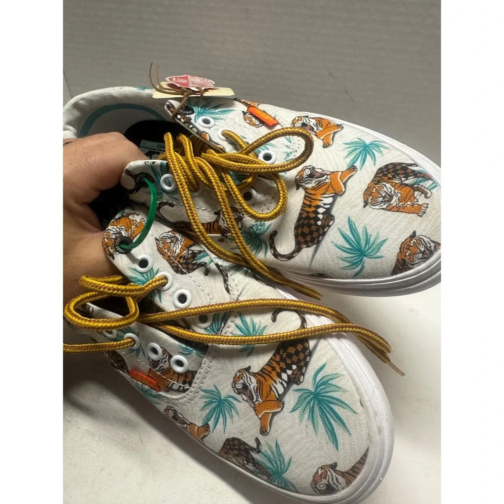 Vans Discovery Project CAT ComfyCush Era Tiger Print Sneakers Mens 8.5 Womens 10